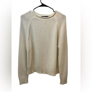 Lauren Ralph Lauren Cream Knit Sweater | Quiet Luxury • Old Money • Soft Girl L